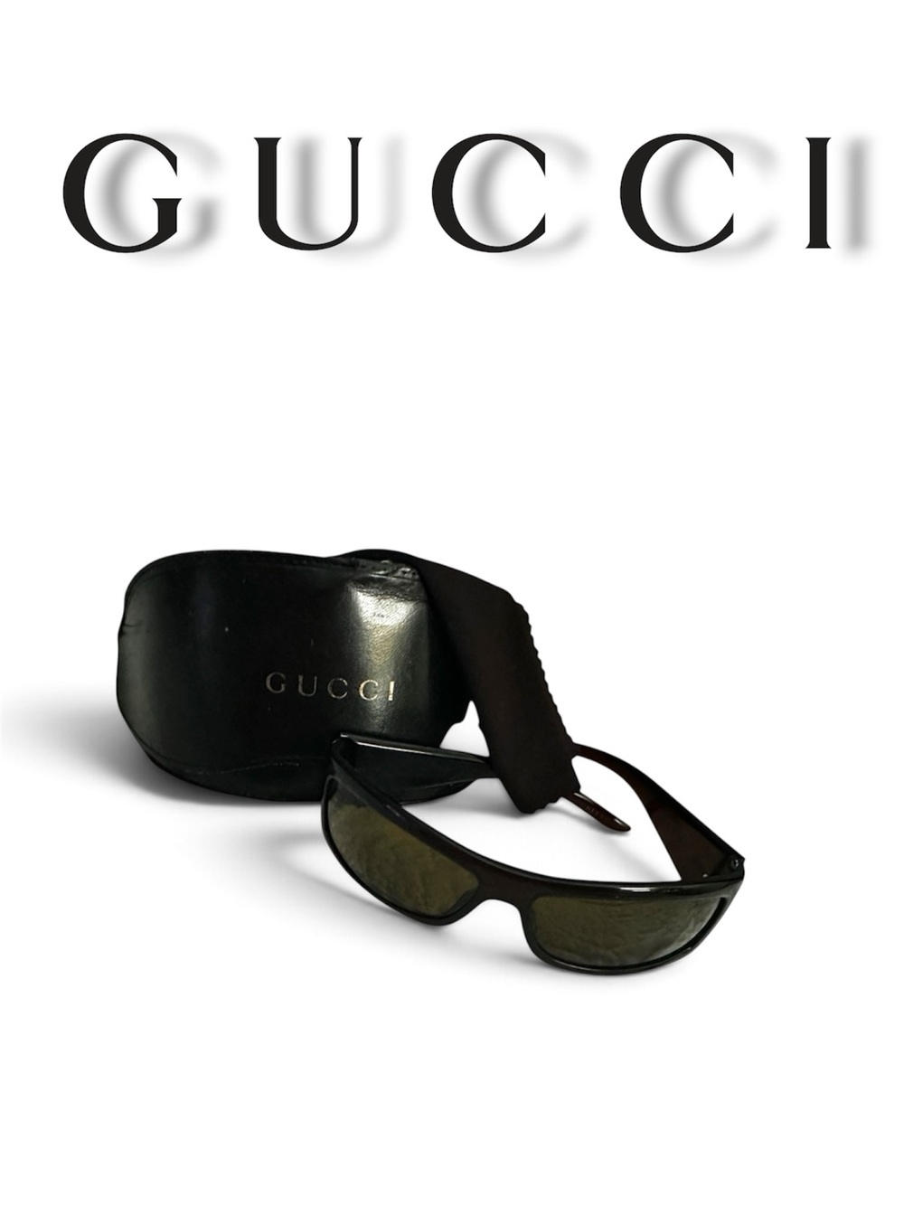 Gucci Y2K 2004 Vintage Dark Monogram GG1564/SRGF8U EUC
